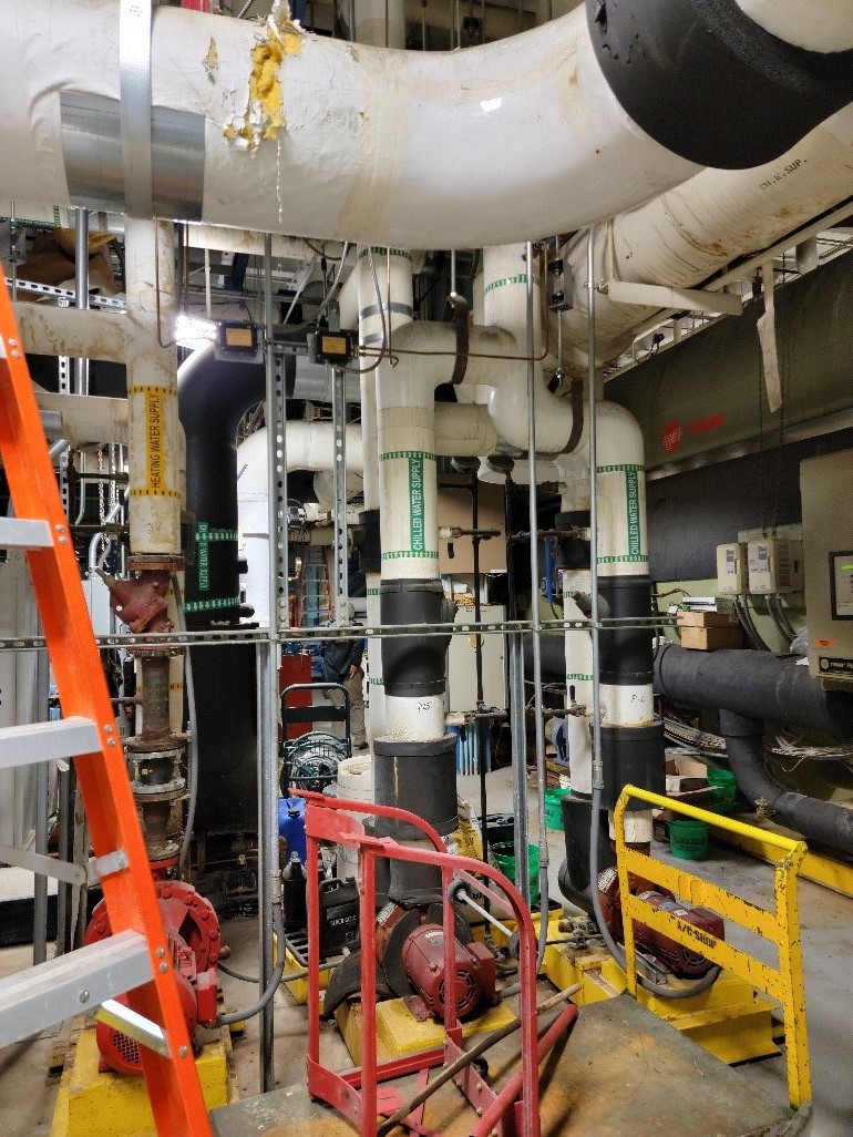 Existing Chiller Piping at the Omaha VAMC
