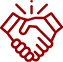 Maroon hands icon